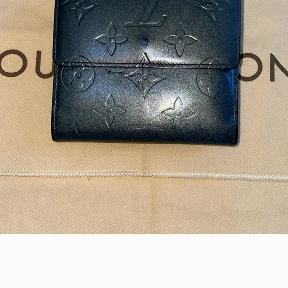 Louis Vuitton Monogram Mat Portefeiulle Elise Trifold Wallet EUC - Picture 7 of 9